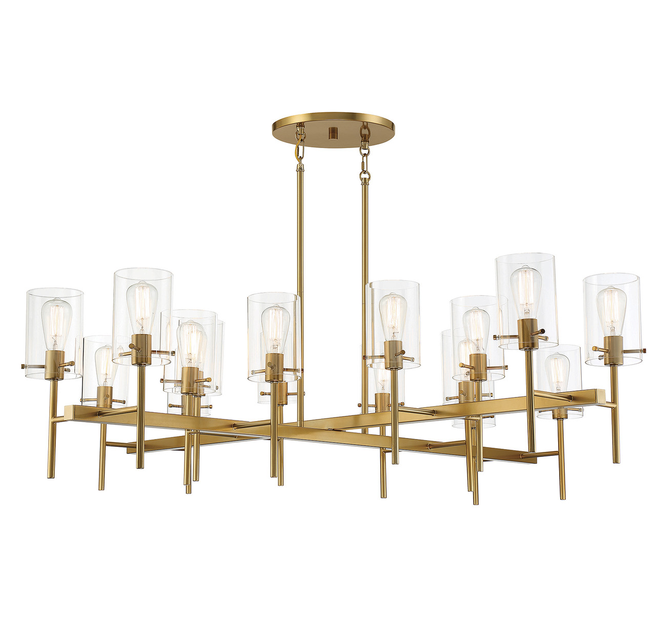 Beacon 4-Light Pendant in Burnished Brass (1-181-4-171