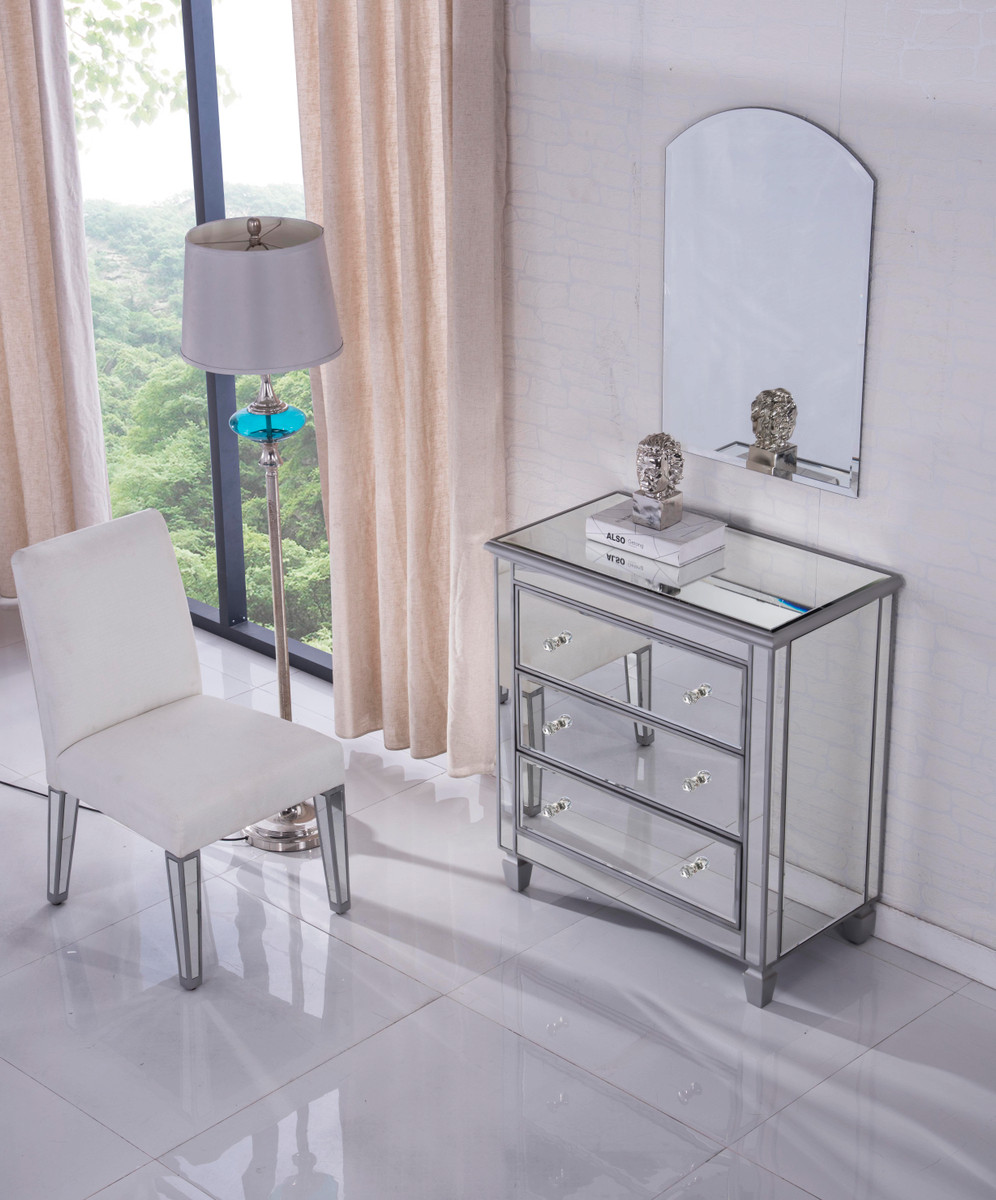 Elegant Furniture and Lighting Bedside Cabinet - Thumbnail 2