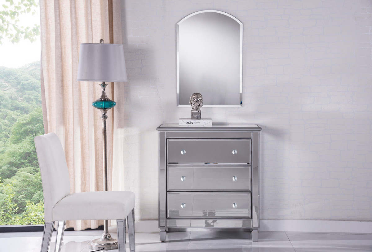 Elegant Furniture and Lighting Bedside Cabinet