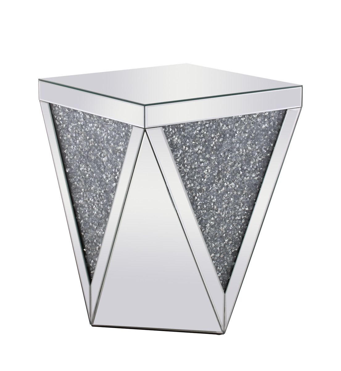 Elegant Furniture and Lighting Crystal End Table