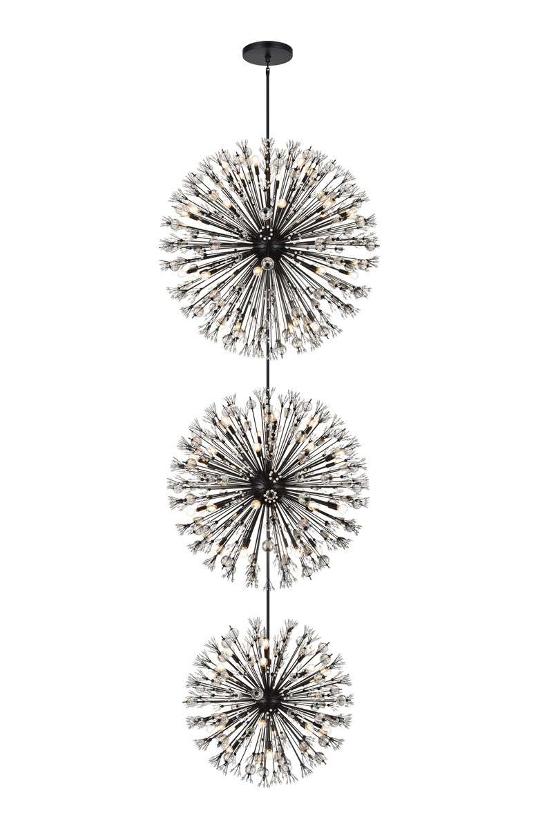 Elegant Furniture and Lighting Vera Crystal Starburst Chandelier
