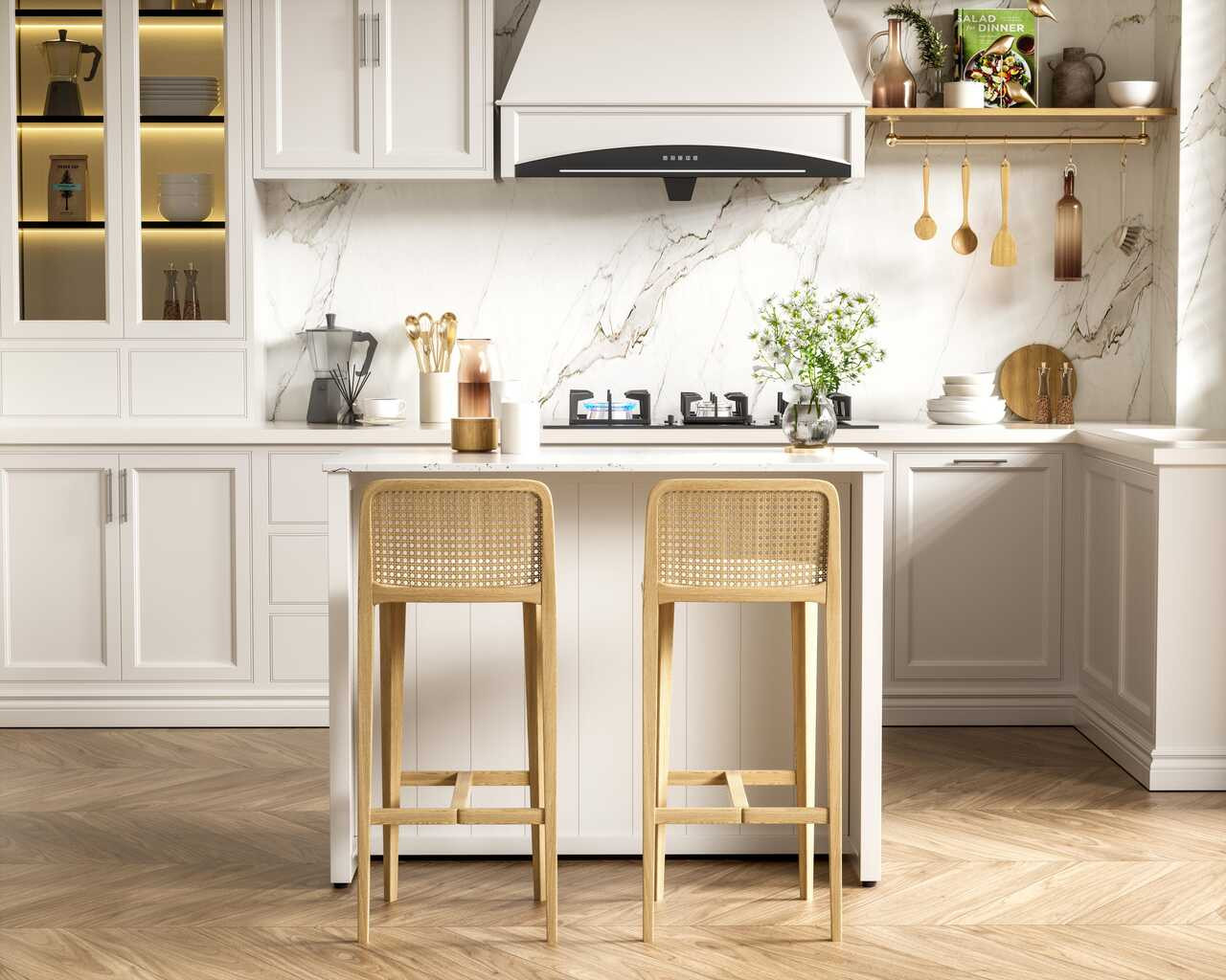 Elegant Furniture and Lighting Kitchen Island