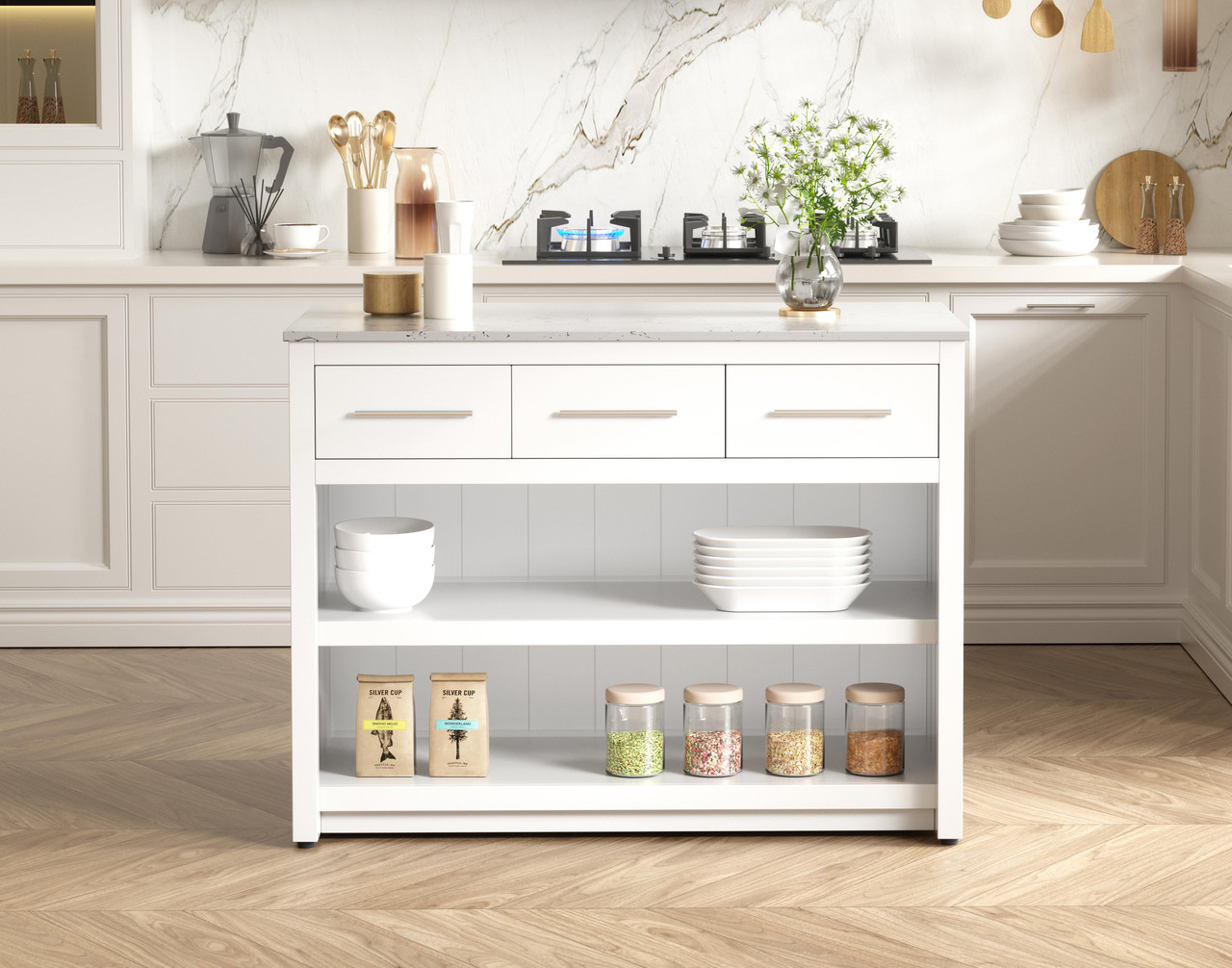 Elegant Furniture and Lighting Kitchen Island - Thumbnail 2