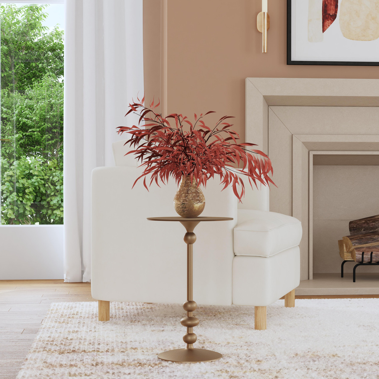Butler Specialty Furniture Zora Pedestal Side Table - Thumbnail 4