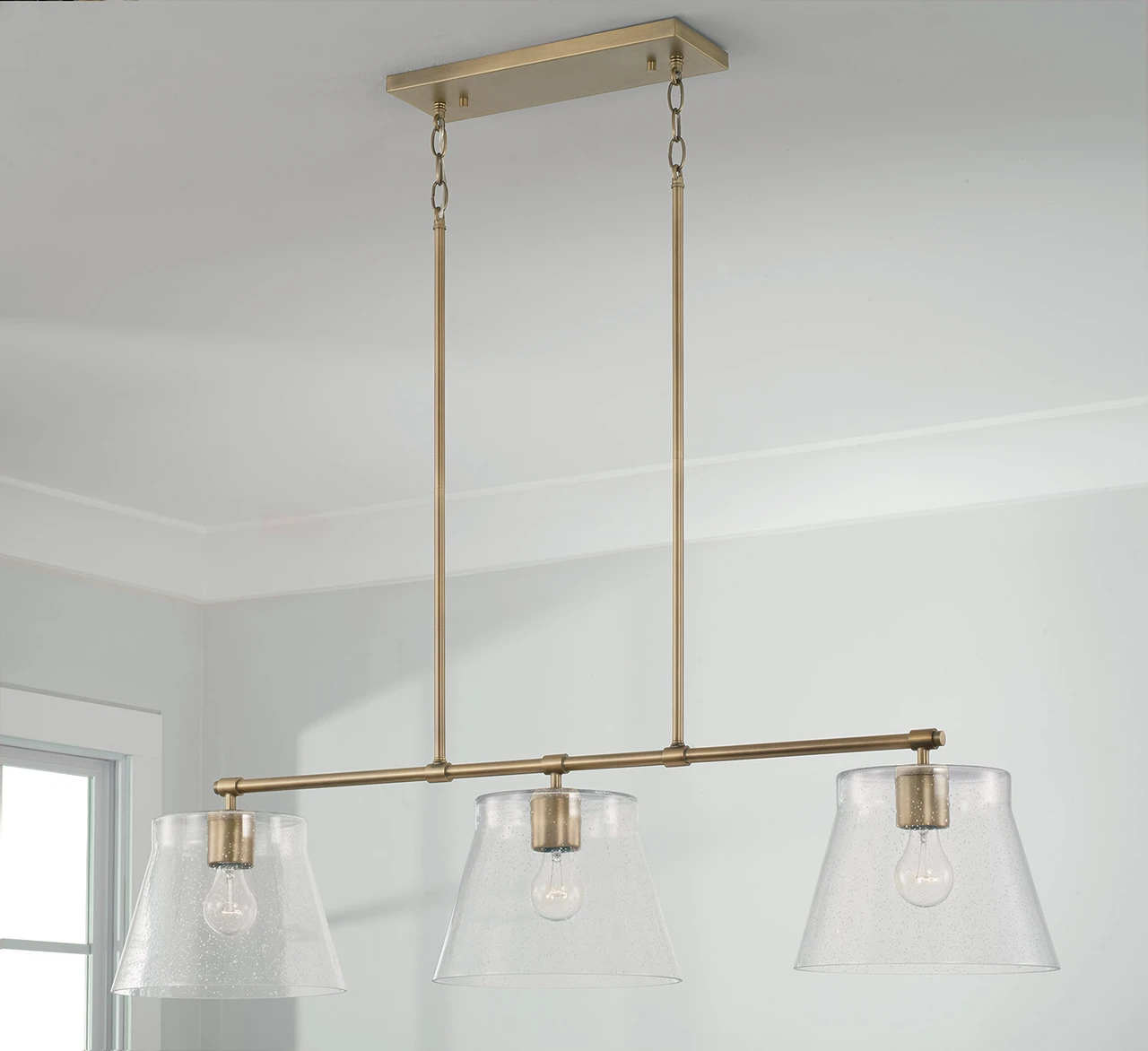Capital Lighting Baker 3-Light-Linear Chandelier (846931AD) - Isabelle ...