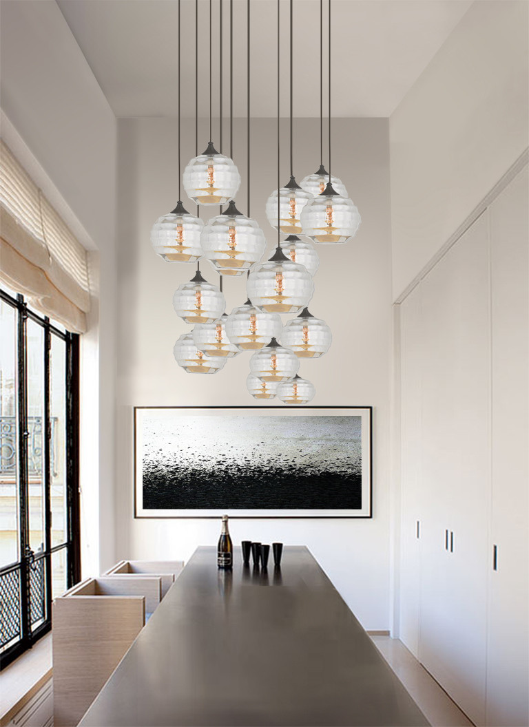 Art Glass Mini Pendants 1 Light English Bronze Mini Pendant (40636