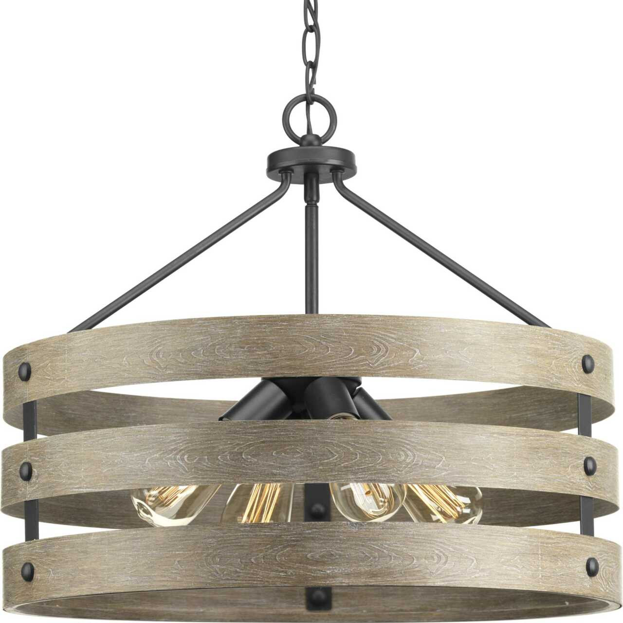★TOUT Y EST★ Citylight Crossback NAVY 1403 Gulliver Collection Four-Light Graphite Coastal Pendant