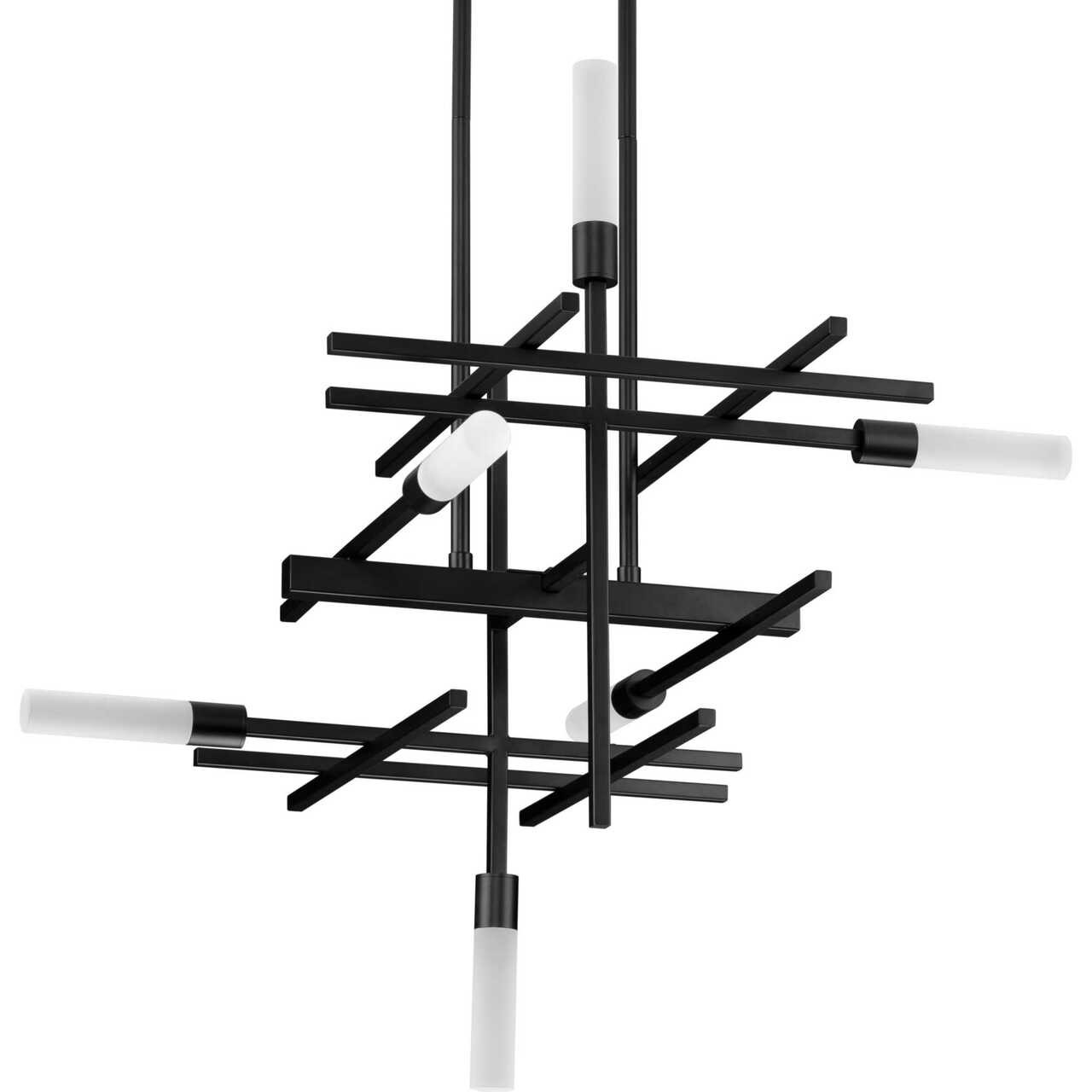 Matte black sales modern chandelier