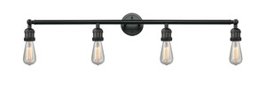 Bare Bulb 4 Light Bath Vanity Light In Matte Black (215Nh-Bk)