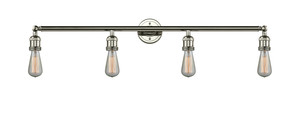 Bare Bulb 4 Light Bath Vanity Light In Polished Nickel (215Nh-Pn)