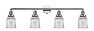 Canton 4 Light Bath Vanity Light In Polished Chrome (215-Pc-G182)