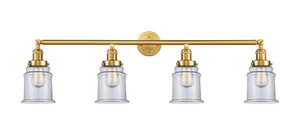 Canton 4 Light Bath Vanity Light In Satin Gold (215-Sg-G182)