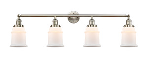 Canton 4 Light Bath Vanity Light In Brushed Satin Nickel (215-Sn-G181)