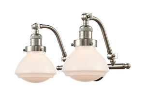 Olean 2 Light Bath Vanity Light In Brushed Satin Nickel (515-2W-Sn-G321)