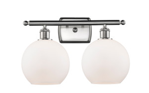 Athens 2 Light Bath Vanity Light In Brushed Satin Nickel (516-2W-Sn-G121-8)