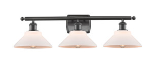 Orwell 3 Light Bath Vanity Light In Oil Rubbed Bronze (516-3W-Ob-G131)