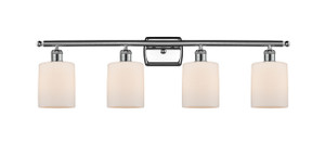 Cobbleskill 4 Light Bath Vanity Light In Polished Chrome (516-4W-Pc-G111)