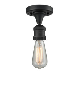 Bare Bulb 1 Light Semi-Flush Mount In Matte Black (517Nh-1C-Bk) Bare Bulb 1 Light Semi-Flush Mount In Matte Black (517Nh-1C-Bk)