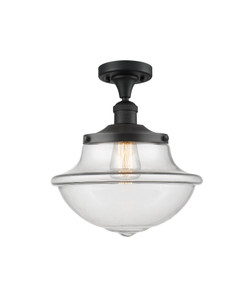 Oxford 1 Light Semi-Flush Mount In Matte Black (517-1Ch-Bk-G542)