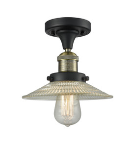 Halophane 1 Light Semi-Flush Mount In Black Antique Brass (517-1Ch-Bab-G2)