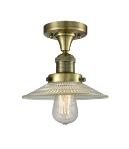 Halophane 1 Light Semi-Flush Mount In Antique Brass (517-1Ch-Ab-G2)
