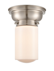 Dover 1 Light Flush Mount In Brushed Satin Nickel (623-1F-Sn-G311) Dover 1 Light Flush Mount In Brushed Satin Nickel (623-1F-Sn-G311)