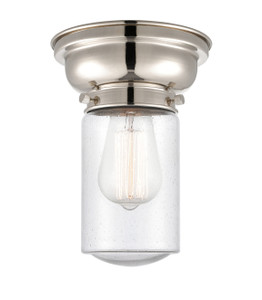 Dover 1 Light Flush Mount In Polished Nickel (623-1F-Pn-G314)