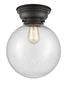 Beacon 1 Light Flush Mount In Matte Black (623-1F-Bk-G204-10)