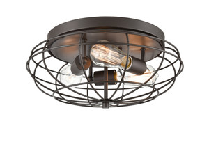 Muselet 3 Light Flush Mount In Oil Rubbed Bronze (510-3C-Ob)