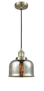 Large Bell 1 Light Mini Pendant In Antique Brass (201C-Ab-G78)