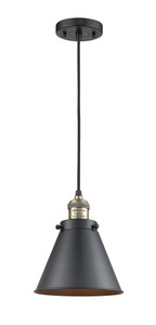 Appalachian 1 Light Mini Pendant In Black Antique Brass (201C-Bab-M13-Bk)