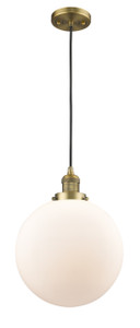 Beacon 1 Light Mini Pendant In Brushed Brass (201C-Bb-G201-12) Beacon 1 Light Mini Pendant In Brushed Brass (201C-Bb-G201-12)