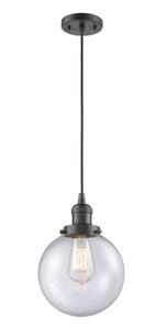 Beacon 1 Light Mini Pendant In Oil Rubbed Bronze (201C-Ob-G204-8)