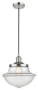 Oxford 1 Light Mini Pendant In Polished Nickel (201C-Pn-G542)