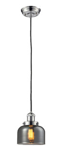 Large Bell 1 Light Mini Pendant In Polished Nickel (201C-Pn-G73)