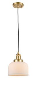 Large Bell 1 Light Mini Pendant In Satin Gold (201C-Sg-G71)