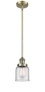 Small Bell 1 Light Mini Pendant In Antique Brass (201S-Ab-G52)