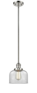 Large Bell 1 Light Mini Pendant In Polished Nickel (201S-Pn-G72)