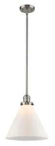 Cone 1 Light Mini Pendant In Brushed Satin Nickel (201S-Sn-G41-L)