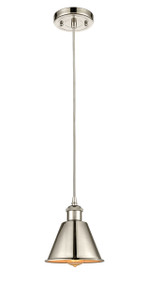 Smithfield 1 Light Mini Pendant In Polished Nickel (516-1P-Pn-M8)