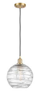 Deco Swirl 1 Light Mini Pendant In Satin Gold (516-1P-Sg-G1213-10)
