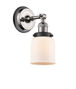 Small Bell 1 Light Sconce In Polished Nickel (203Bp-Pnbk-G51)