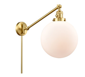 Beacon 1 Light Swing Arm With Switch In Satin Gold (237-Sg-G201-10)