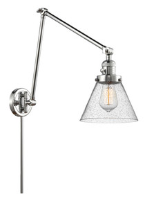 Cone 1 Light Swing Arm With Switch In Polished Chrome (238-Pc-G44)