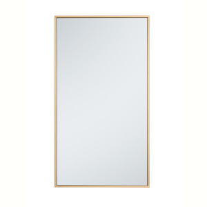 Metal Frame Rectangle Mirror 20 Inch In Brass (MR42036BR) Metal Frame Rectangle Mirror 20 Inch In Brass (MR42036BR)
