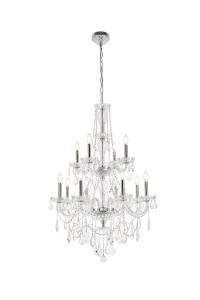 Giselle 12 Light Chrome Chandelier Clear Royal Cut Crystal (V7890D28C/RC)