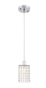 Taylor 1 Light Chrome Pendant (LD7500C)