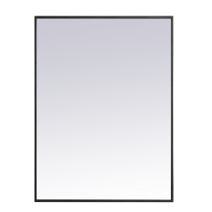 Metal Frame Rectangle Mirror 27 Inch In Black (MR42736BK) Metal Frame Rectangle Mirror 27 Inch In Black (MR42736BK)