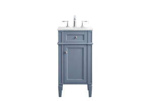 18 In. Single Bathroom Vanity Set In Grey (VF12518GR)