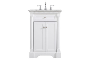 24 Inch Single Bathroom Vanity In  White (VF53024WH)